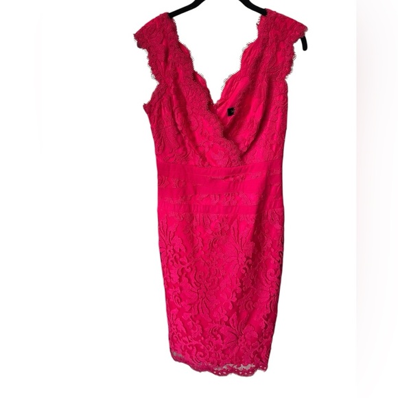 Tadashi Shoji Elegant Pink Lace Dress size 6 - Picture 1 of 11